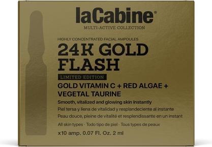 Produktbild La Cabine Lacabine 24k Gold Flash Vials 2ml Concentrated Vials for Brightening Effect (2 ml)