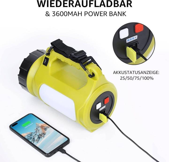 Immagine prodotto Lepro LED-Handscheinwerfer (25 cm, 1000 lm)
