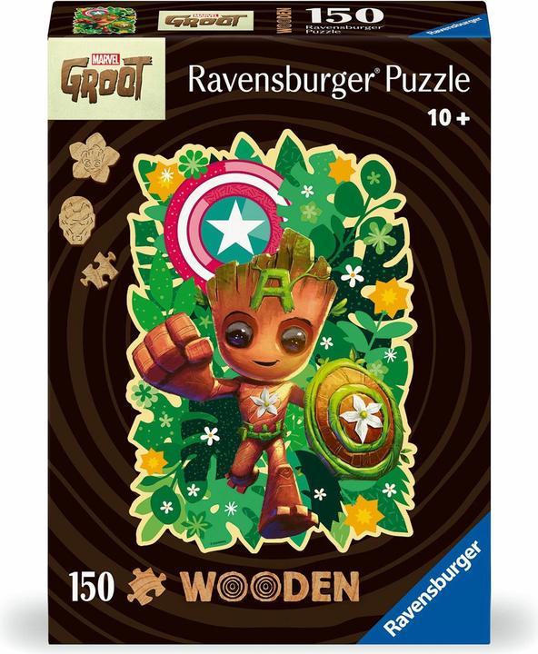 Actual product image Ravensburger WOODEN Puzzle 12001459 - Groot - 150-piece contour wooden puzzle with sturdy (150 pieces)