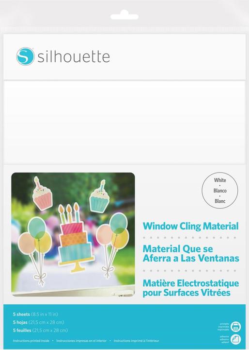 Immagine prodotto Silhouette pellicola stampabile per finestre bianca (A4)