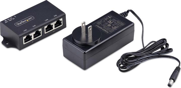 Produktbild StarTech Switch Acc 2-Port Gigabit PoE Injector (802.3at (PoE+), 802.3af (PoE), 30 W)