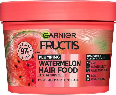 Produktbild Garnier Fructis Hair Food Watermelon Plumping Mask (400 ml)