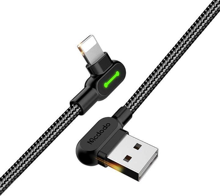 Produktbild Mcdodo USB to Lightning cable, CA-4673, angled, 1.8m (black) (1.80 m)