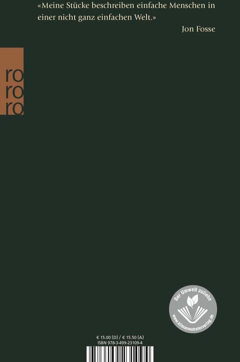 Produktbild Traum im Herbst (Deutsch, Jon Fosse, Hinrich Schmidt-Henkel, 2001)