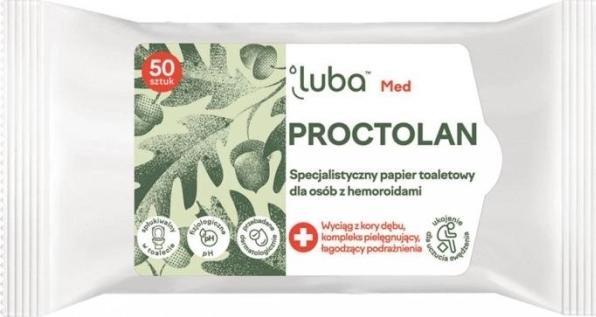 Produktbild Luba Med Protectolan Specialized Toilet Paper For People With Hemorrhoids 50Pcs (50 x)
