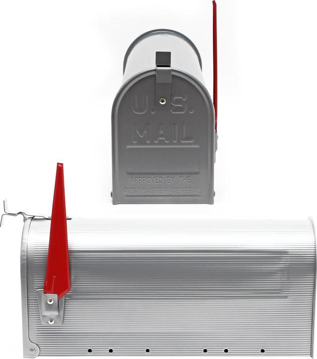 Produktbild Wiltec US Mailbox 180x220x480mm Briefkasten amerikanisch Fahne Stahl
