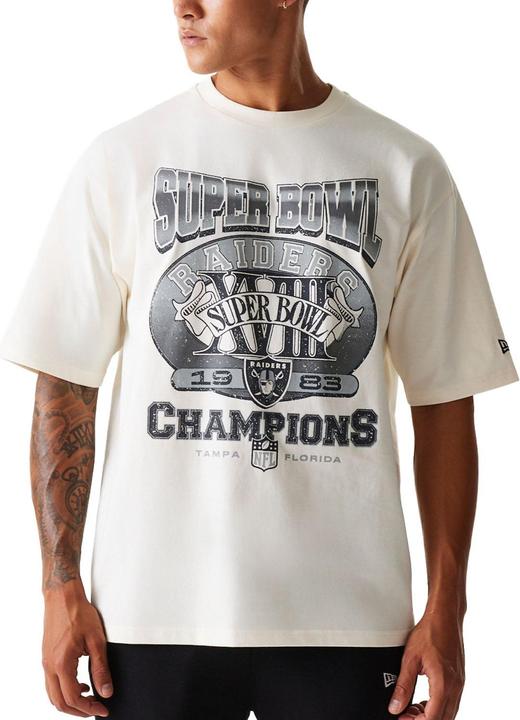 Produktbild New Era NFL Shirt - SUPERBOWL Las Vegas Raiders offwhite - M (M)