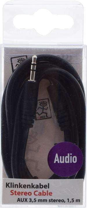 Actual product image 2GO AUX stereo audio cable - (1.50 m, 3.5mm jack (AUX))