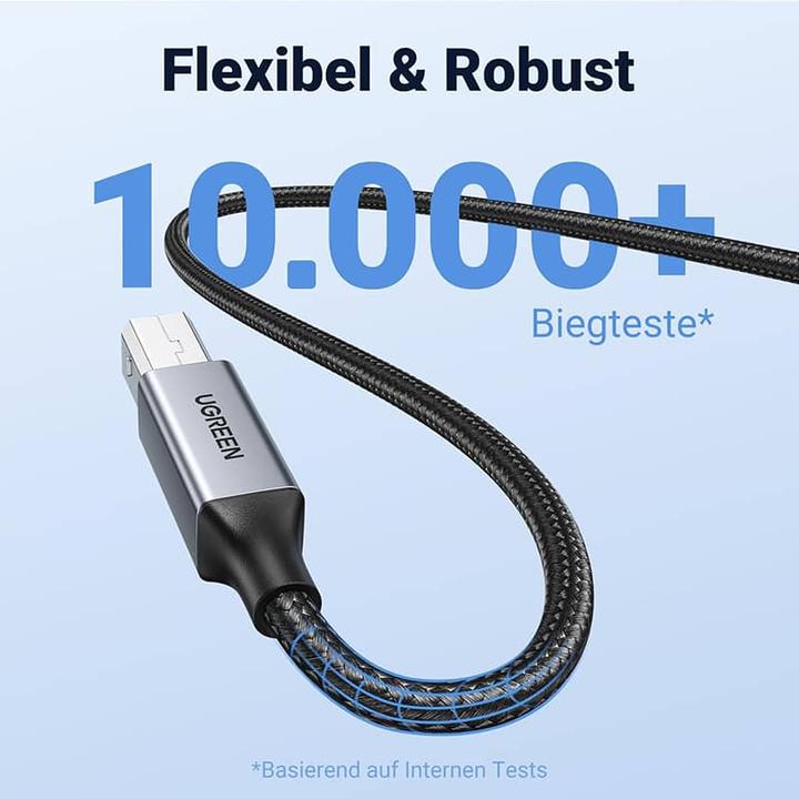 Produktbild Ugreen USB A – USB B (3 m, USB 2.0)