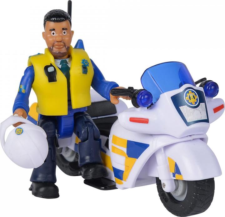 Actual product image Simba Sam police motorcycle with figure