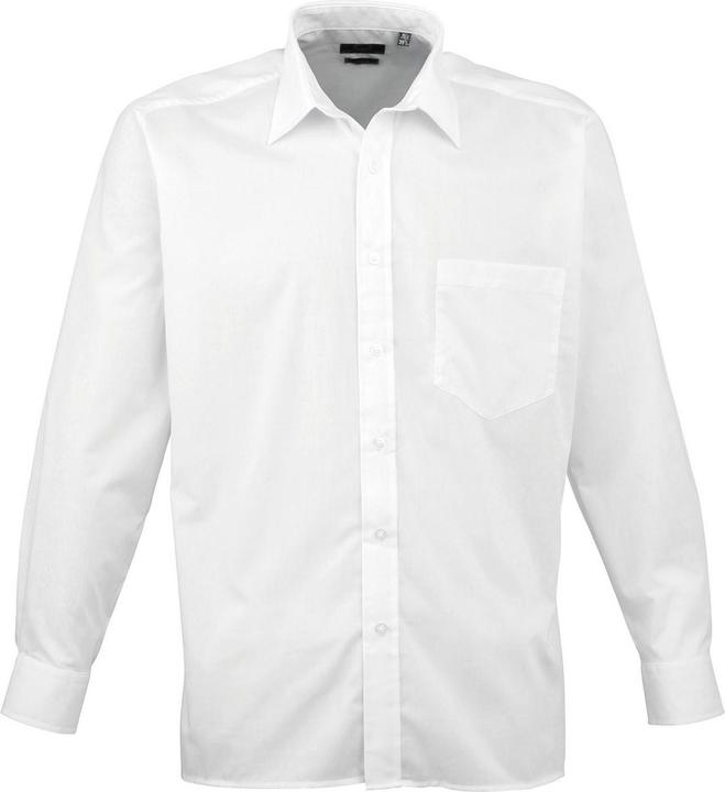 Actual product image Premier Mens Poplin Long-Sleeved Shirt (102)
