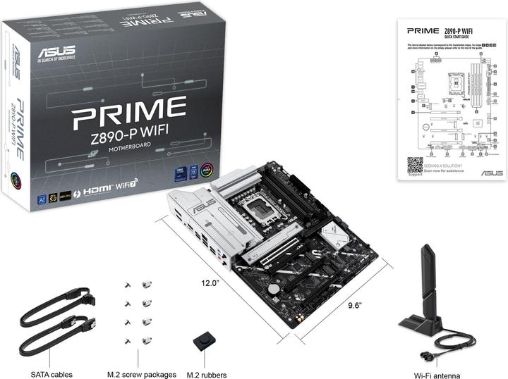 Produktbild ASUS PRIME Z890-P WIFI (LGA 1851, Intel Z890, ATX)