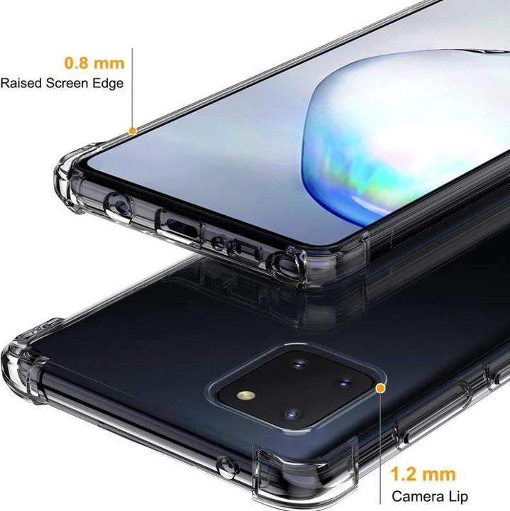 Produktbild Screenguard Samsung Galaxy Note10 Lite Hülle Crystal Soft Airbag Bumper (Samsung Galaxy Note 10 Lite)