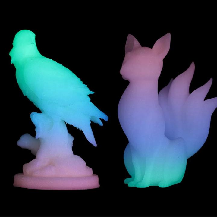 Produktbild eSUN PLA Luminous Rainbow Filament 1.75mm 1Kg (PLA+, 1.75 mm, 1000 g, Mehrfarbig)
