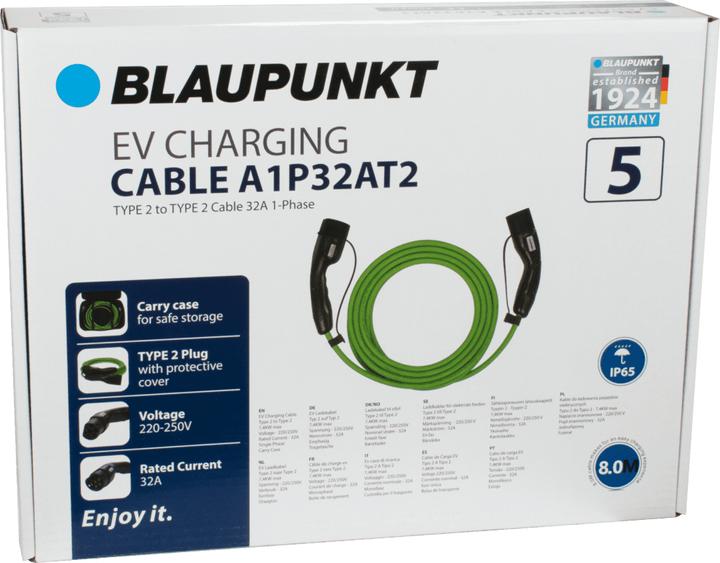 Actual product image Blaupunkt Charging cable (Type 2, 7.40 kW, 32 A, 8 m)