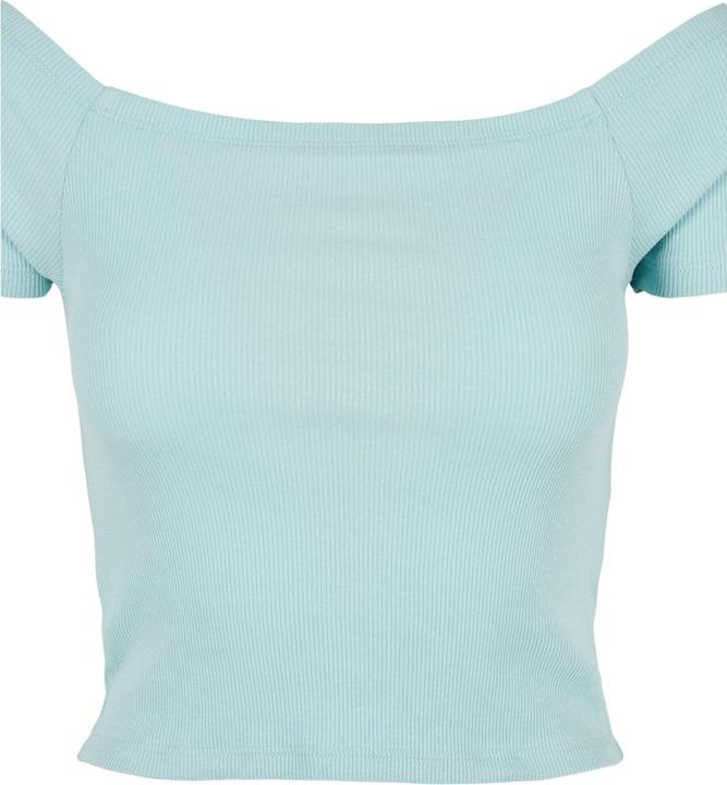 Actual product image Urban Classics Ladies Off Shoulder Rib Tee (L)