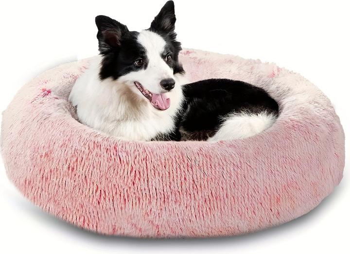 Produktbild Alopini Beruhigendes Hunde- & Katzenbett, Donut Cuddler Wärmendes Kuscheliges Weiches Rundes Bett (Hund, Katze)