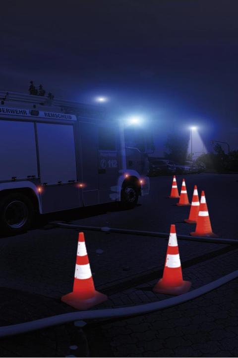 Actual product image Dönges Folding traffic cone Pro version, height 750 mm, police