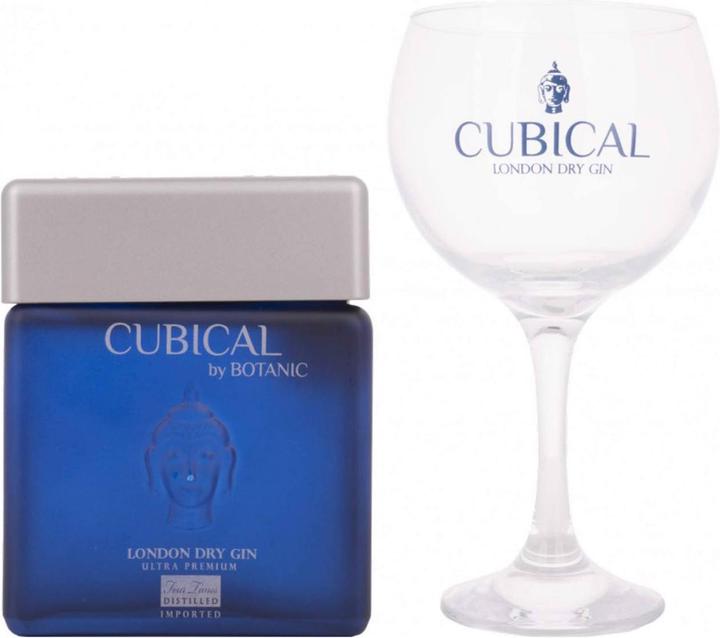 Produktbild Cubical Gin Ultra Premium London Dry Gin mit Etui und Glas (1 x 70 cl)