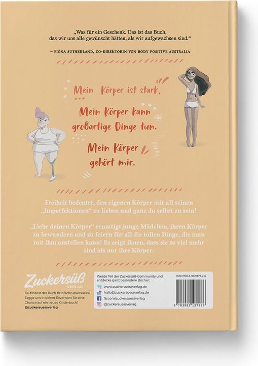 Immagine prodotto Zuckersüss Die Anleitung zur Selbstliebe: Liebe deinen Körper (Tedesco, Jessica Sanders, Carol Rossetti, 2020)