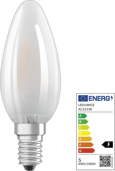Actual product image Osram Led Retrofit Classic B (E14, 4.80 W, 470 lm, 1 x, F)
