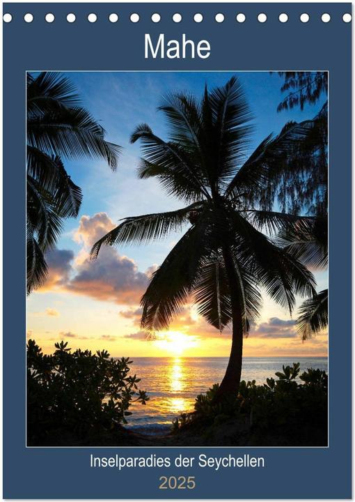 Image du produit Mahé - île paradisiaque des Seychelles (calendrier de table 2025 DIN A5 vertical), calendrier (A5, Allemand)