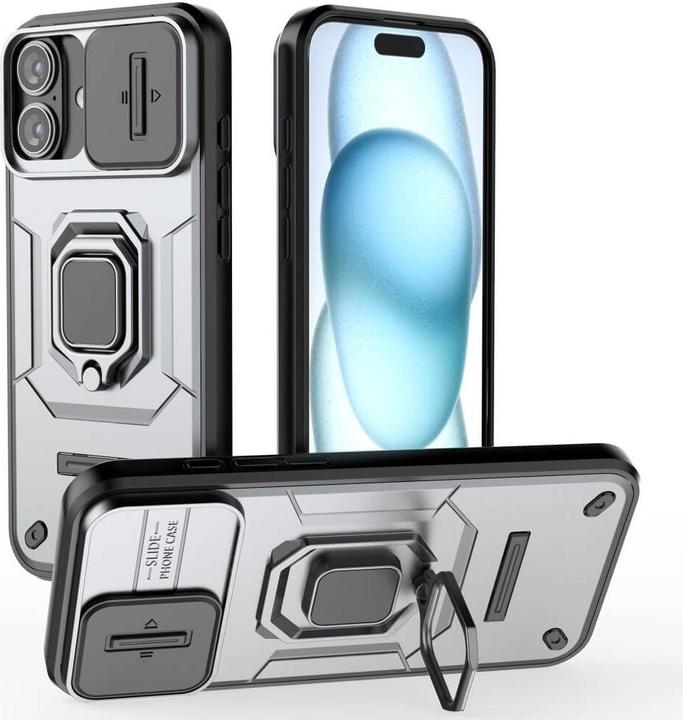 Actual product image Cover-Discount iPhone 16 Plus - Armor Case with kickstand (Apple iPhone 16 Plus)