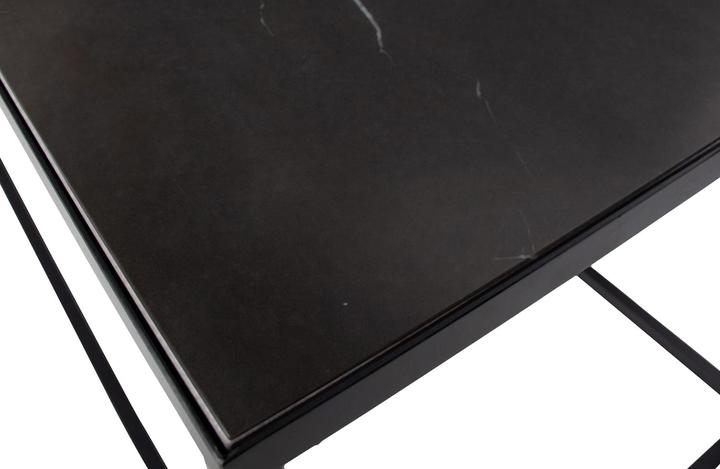 Image du produit BePureHome Table basse Side L Marble Look Noir (90 x 45 x 45 cm)