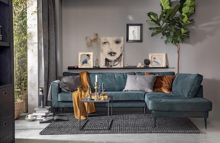 Image du produit BePureHome Table basse Side L Marble Look Noir (90 x 45 x 45 cm)
