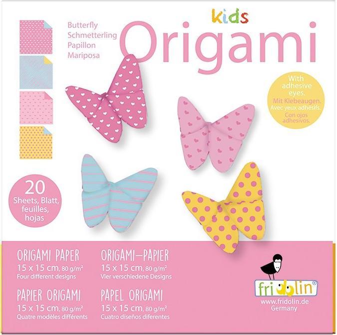 Image du produit Fridolin Papier pliable Origami Papillon 15x15