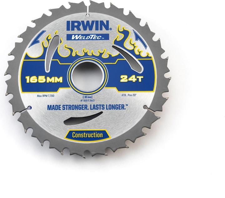 Actual product image Irwin WeldTec circular saw blade, IRW1897365