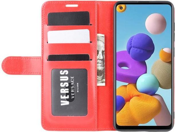 Actual product image MU Classic Crazy Horse Leather Bookcover Series (Samsung Galaxy A21s)