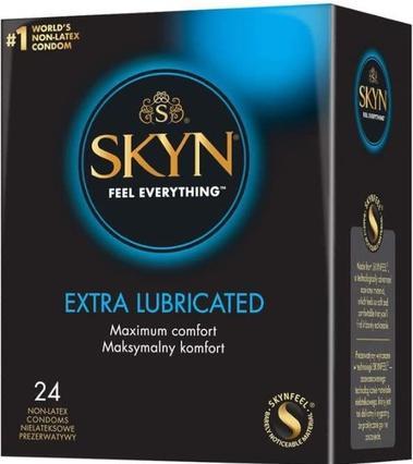 Produktbild Unimil UNIMIL Skyn Feel Everything Extra Lubricated nielateksowe nawilżane prezerwatywy 24szt. (24 Stk.)