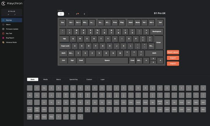 Actual product image Keychron B1 Pro (CH, Wireless)