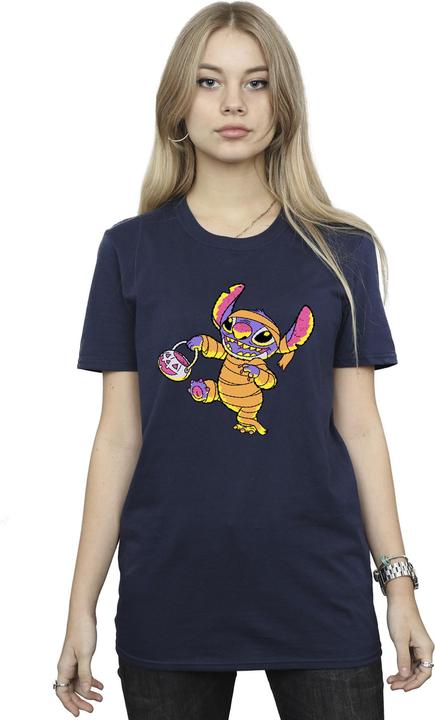Actual product image Lilo & Stitch Womens/Ladies Trick Or Treat Cotton T-Shirt (XL)