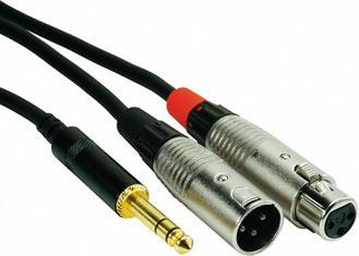 Image du produit Rock Cable NRA-070-0120 (2 m, Entrée de gamme, jack 6.3mm, XLR)