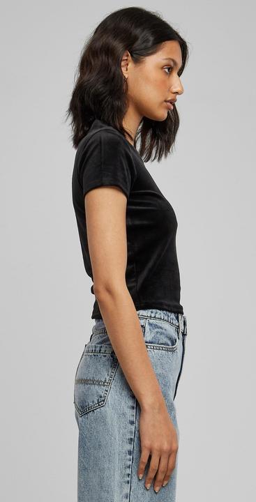 Actual product image Urban Classics Ladies Short Velvet Tee (XS)
