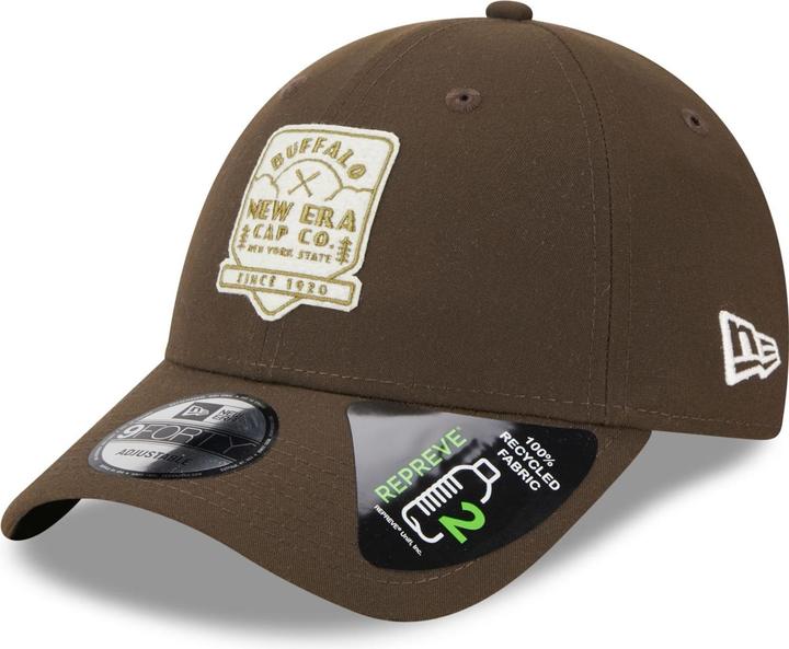 New Era 9Forty Strapback Cap - Heritage Brand Patch Braun