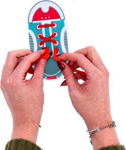 Actual product image Ses I'm learning to tie shoelaces (Dutch, English, French)