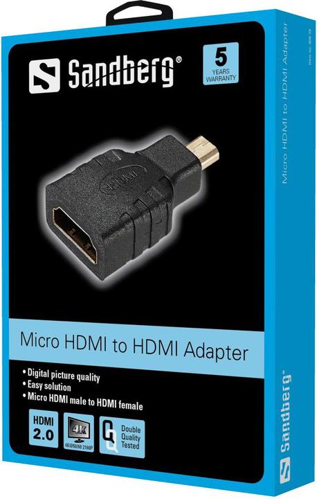 Image du produit Sandberg Micro HDMI à (HDMI, 5.70 cm)