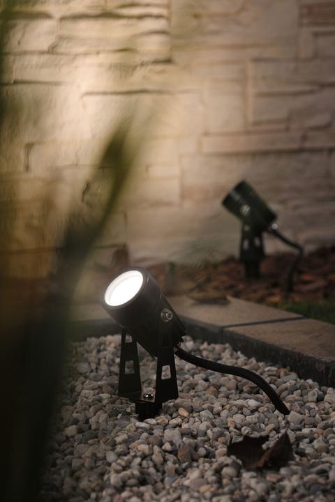Actual product image Paulmann Plug & Shine starter set 3x LED spotlight with ground spike IP65 3x 3W 3x 150 lm 3000 K warm white (300 lm, IP65)