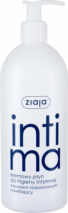 Ziaja Intima płyn kremowy do higieny intymnej z kwasem hialucynowym nawilżający 500ml (500 ml, Intimwaschlotion)