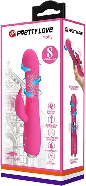Actual product image Pretty Love Molly Dolphin Vibrator - Pink