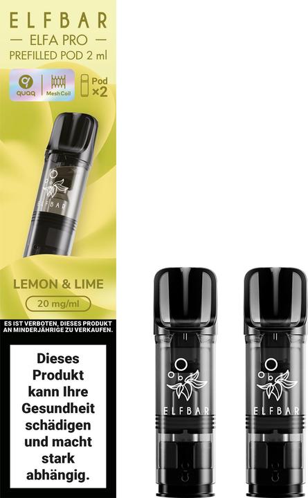 Elfbar ELFA PRO 2x Pods Citron & Citron vert (Citron vert, Citron)
