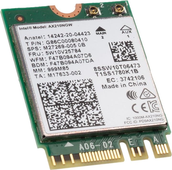 Actual product image Intel AX 210 (M.2 A Key, M.2 E Key)