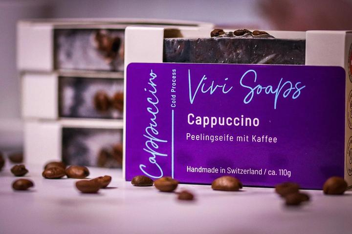 Produktbild Vivi Soaps Cappuccino - Kaffeepeeling Seife