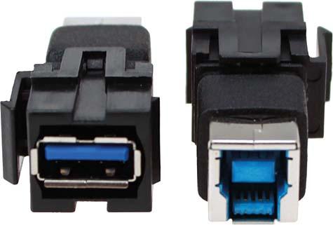 Actual product image Bachmann Custom Module 1x USB 3.0 A/B Keystone