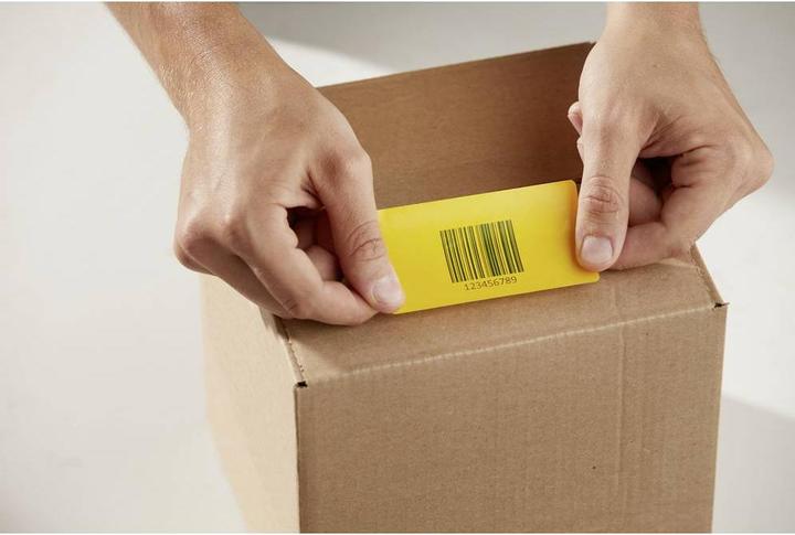 Actual product image Dymo LW shipping/name tag labels YELLOW, 220 labels