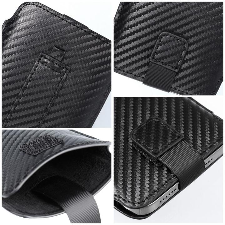 Produktbild Forcell Back panel cover OEM POCKET Carbon Universal Case - Size 02 - for IPHONE IPHONE 5 / 5S / 5SE / 5C (Apple iPhone 5)