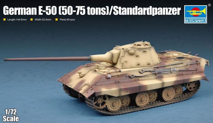 Actual product image Trumpeter German E-50(50-75 tons)/Standard tank